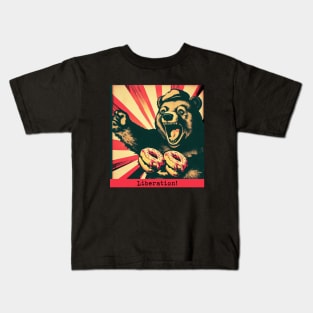Liberation! - Bears after raid on doughnut van Kids T-Shirt